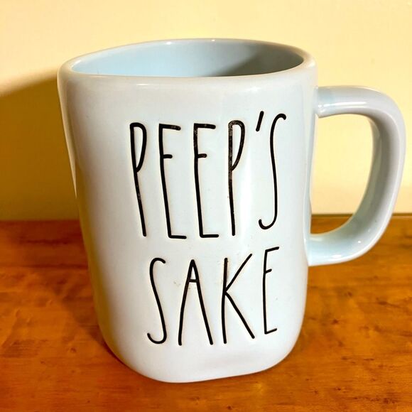 Rae Dunn Other - Rae Dunn mug, light blue, “peeps sake”, excellent condition